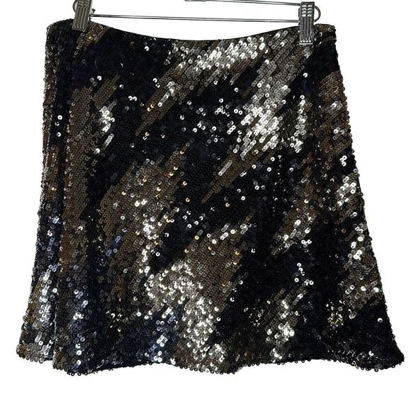 FRENCH CONNECTION Emin Sequined Mini Skirt Size US 6 NWOT - Picture 4 of 10